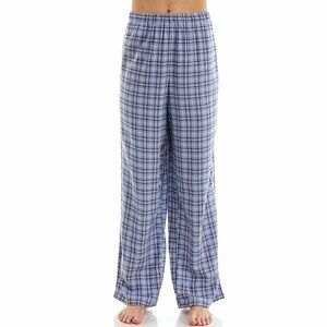 Roudelain Flannel Plaid Pajama Pants Purple Wide Leg Lounge Sleepwear S NWT